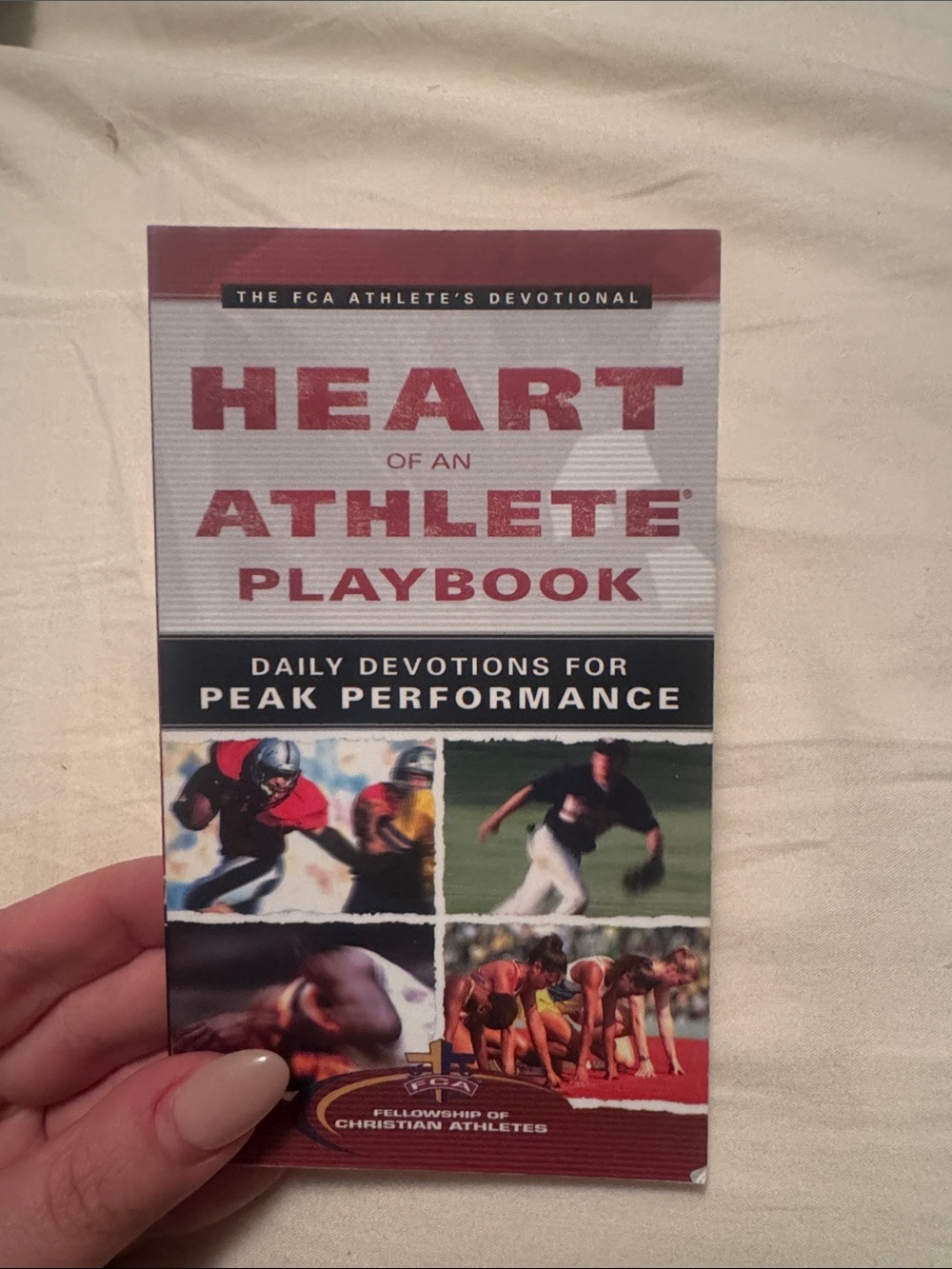 Heart of an Athlete Playbook - Red and White Devotional